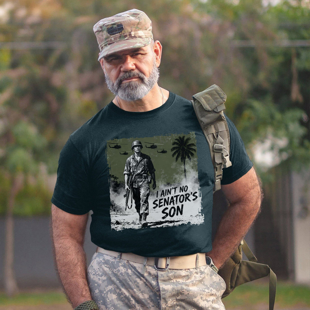 I Aint No Senators Son Military Patriotic T-Shirt product image 12