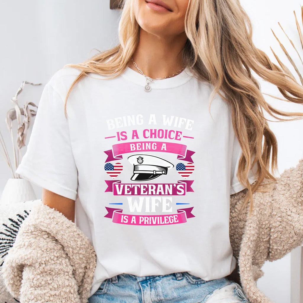 Proud Veteran’s Wife Comfort Colors T-Shirt product image 17