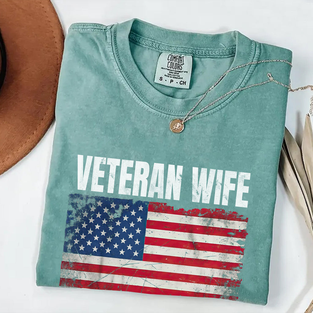 Married My Hero Veteran Wife Comfort Colors T-Shirt product image 15