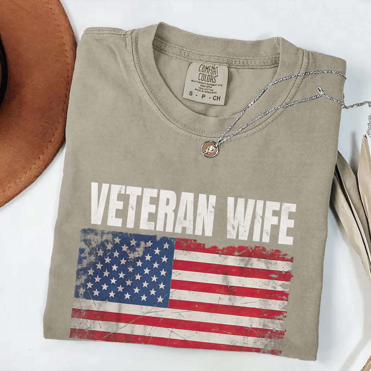 Married My Hero Veteran Wife Comfort Colors T-Shirt product image 16