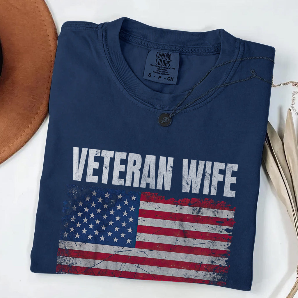 Married My Hero Veteran Wife Comfort Colors T-Shirt product image 9