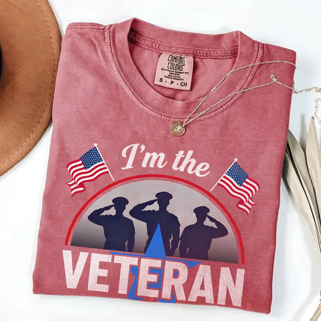 I’m the Veteran and Wife Comfort Colors T-Shirt product image 10