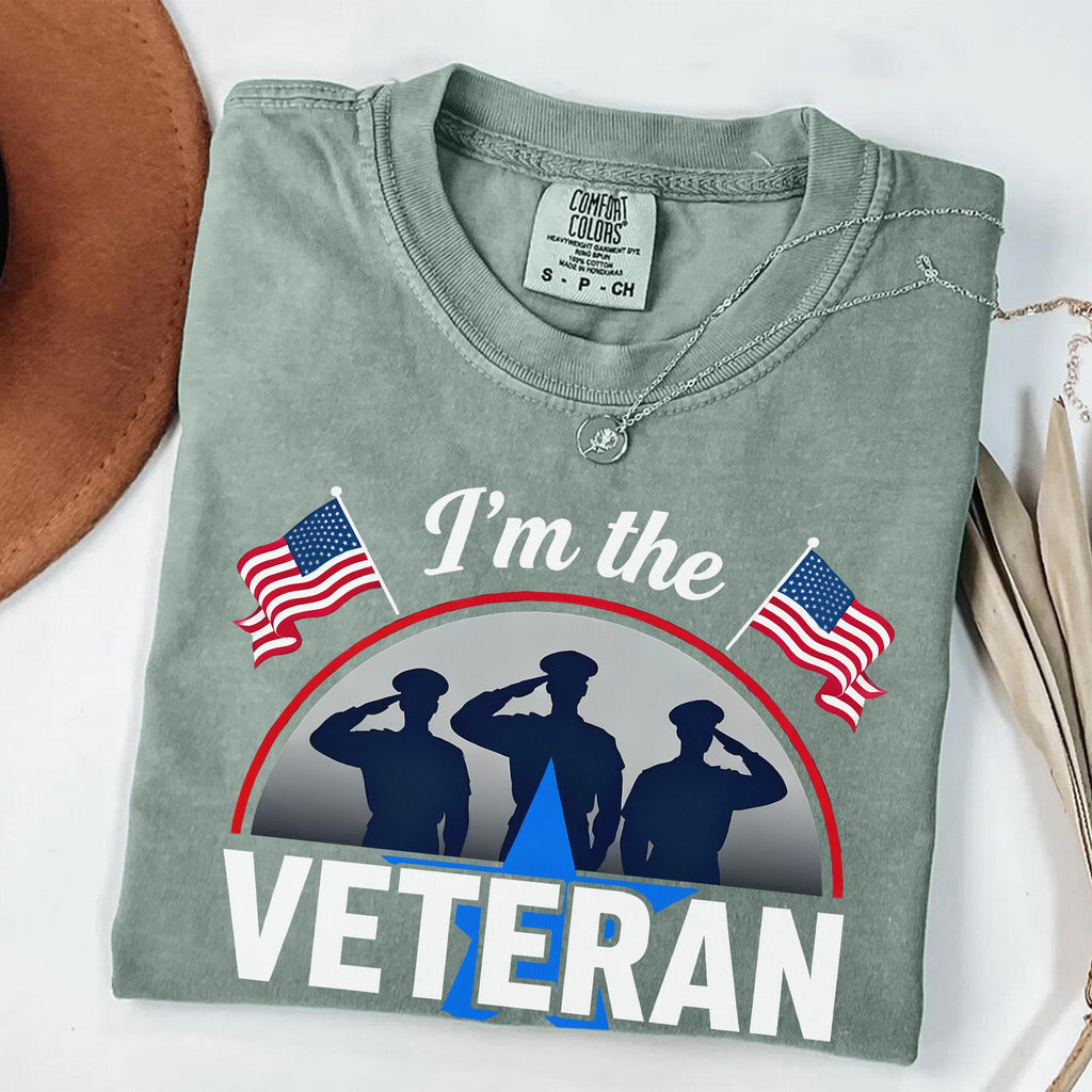 I’m the Veteran and Wife Comfort Colors T-Shirt product image 8