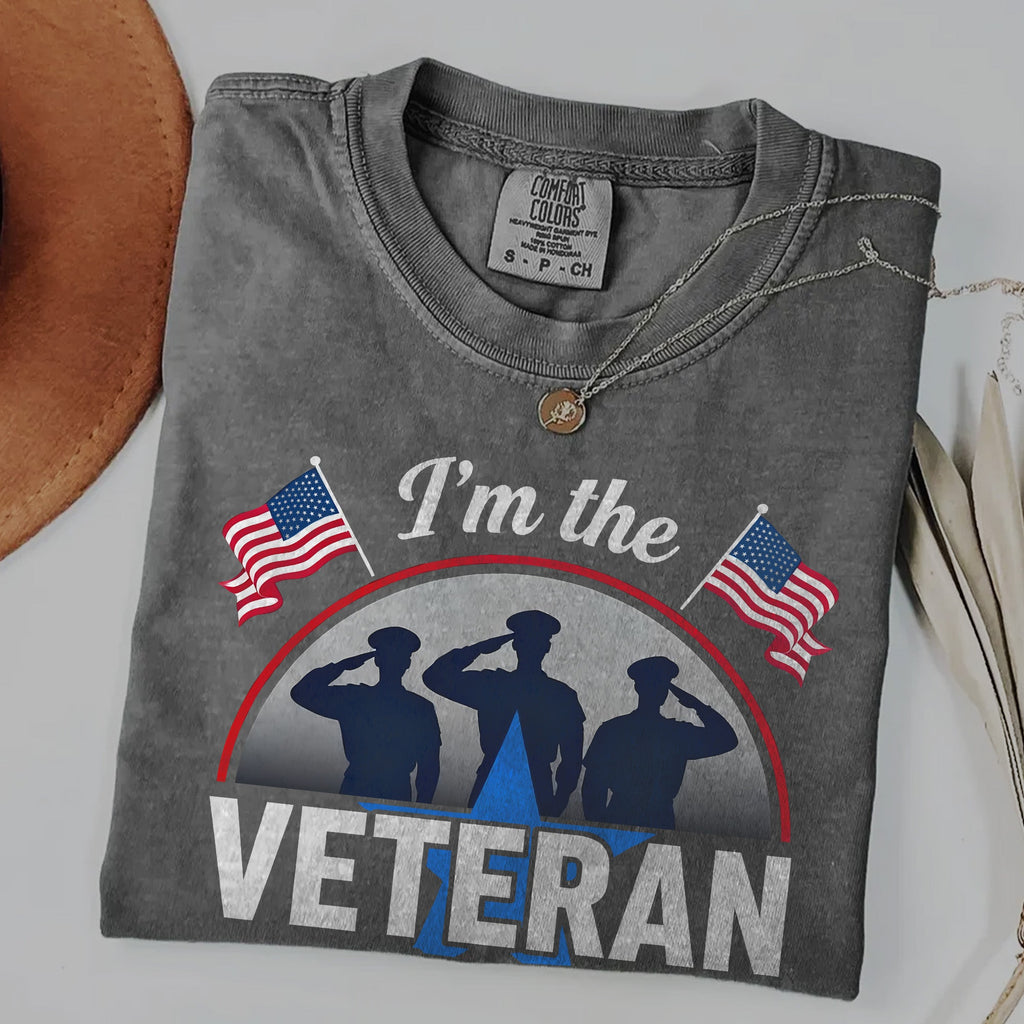 I’m the Veteran and Wife Comfort Colors T-Shirt product image 6