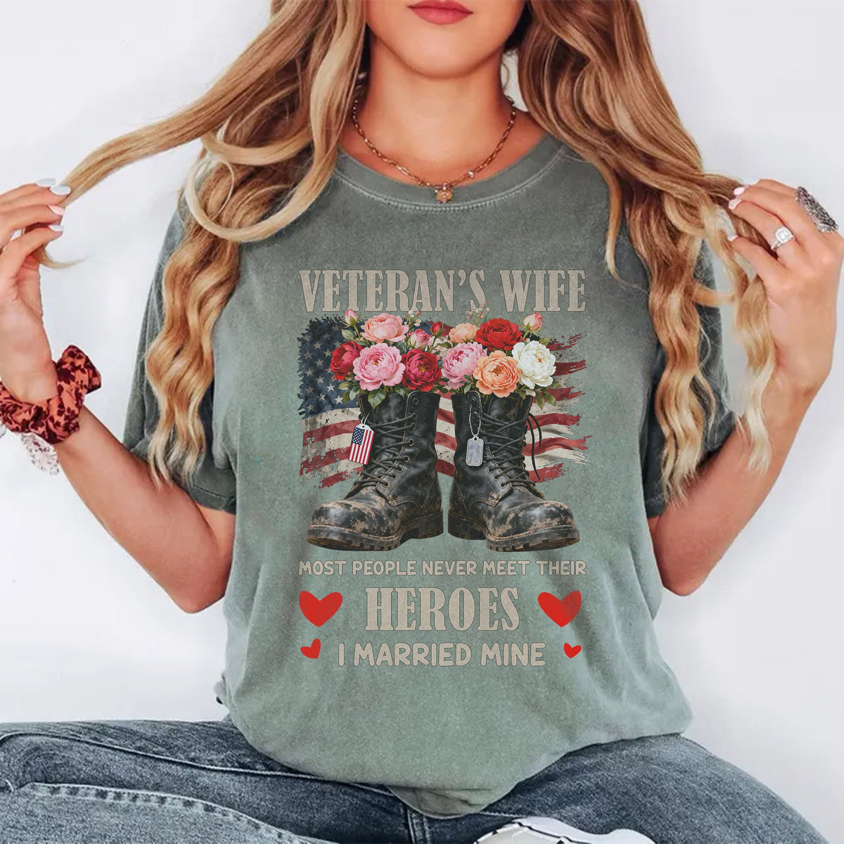 Married My Hero Comfort Colors T-Shirt product image 3