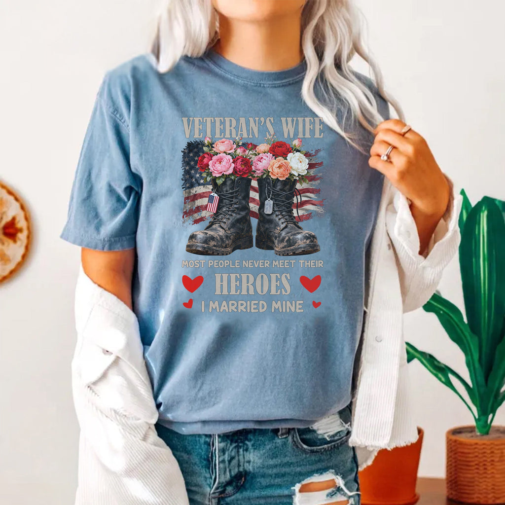 Married My Hero Comfort Colors T-Shirt product image 7