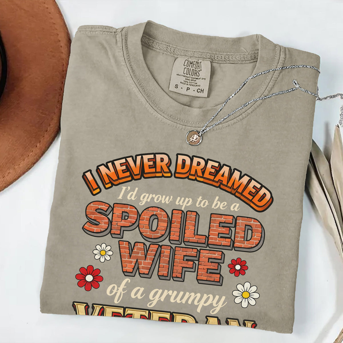 Grumpy Veteran’s Wife Comfort Colors T-Shirt product image 16