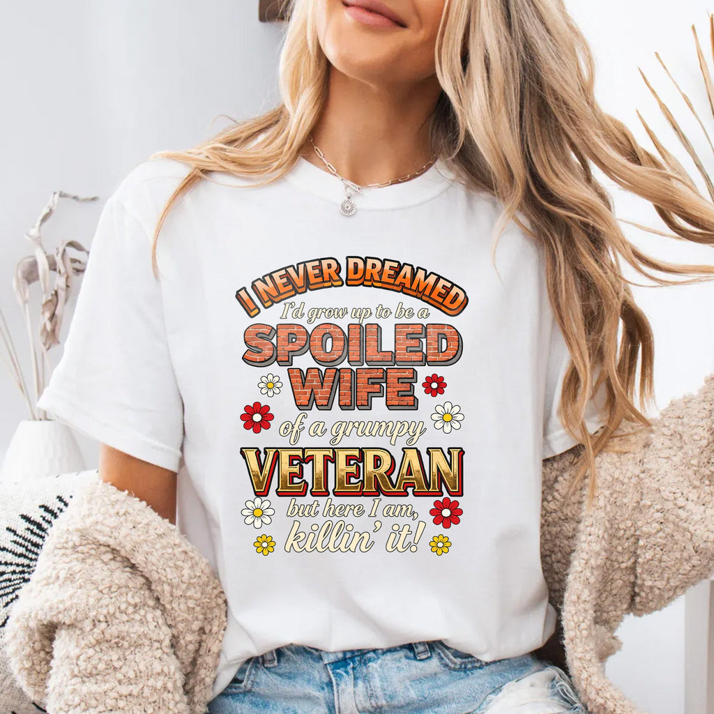 Grumpy Veteran’s Wife Comfort Colors T-Shirt product image 14
