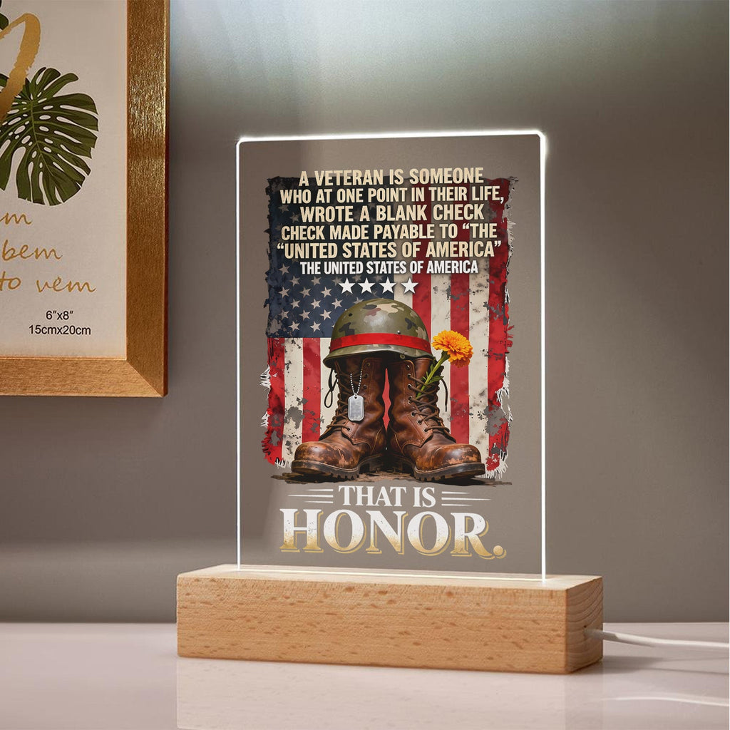 U.S. Veteran Honor Led Night Light