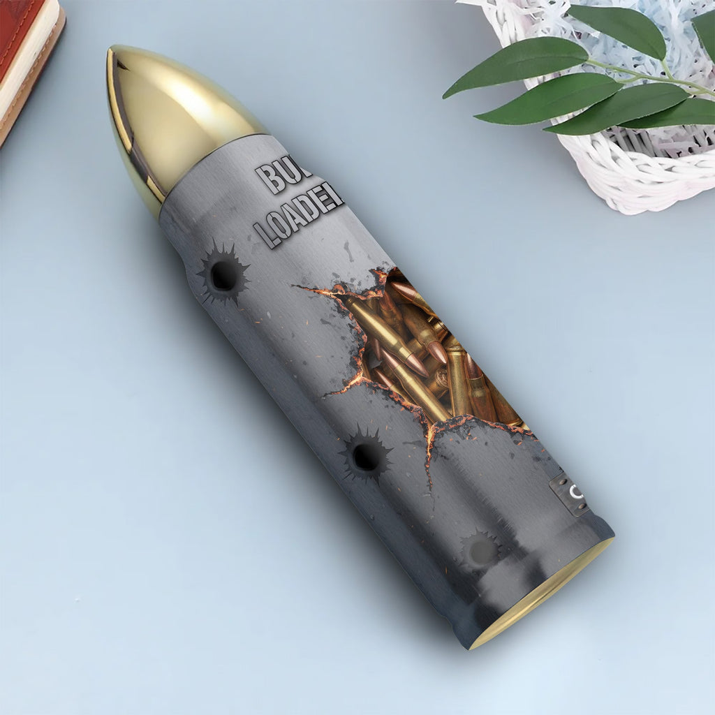 Built Like Steel Personalized All-Over Print Bullet Tumbler