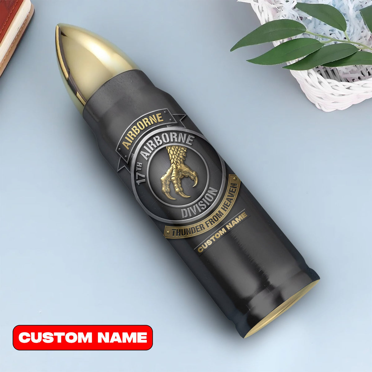 17th Airborne Personalized All-over Print Bullet Tumbler