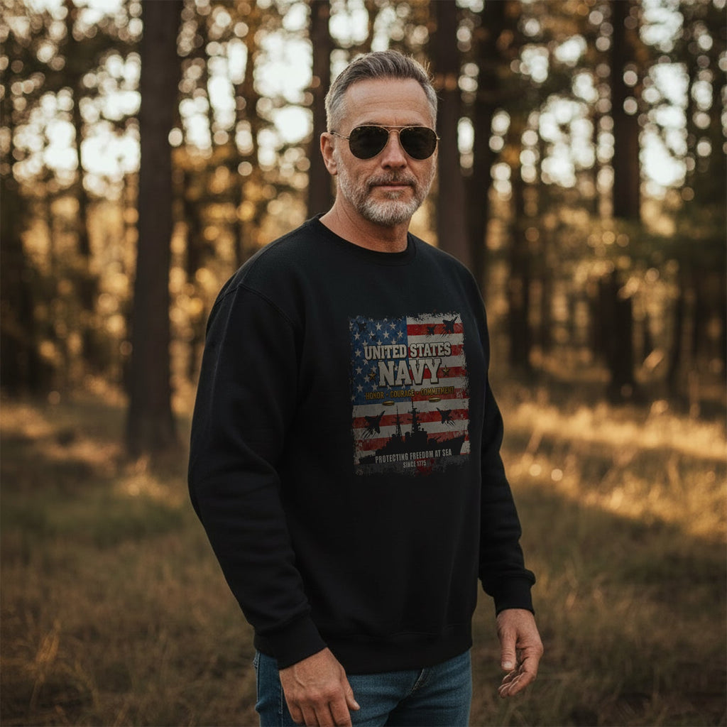 United States Navy Honor Courage Sweatshirt product image 3