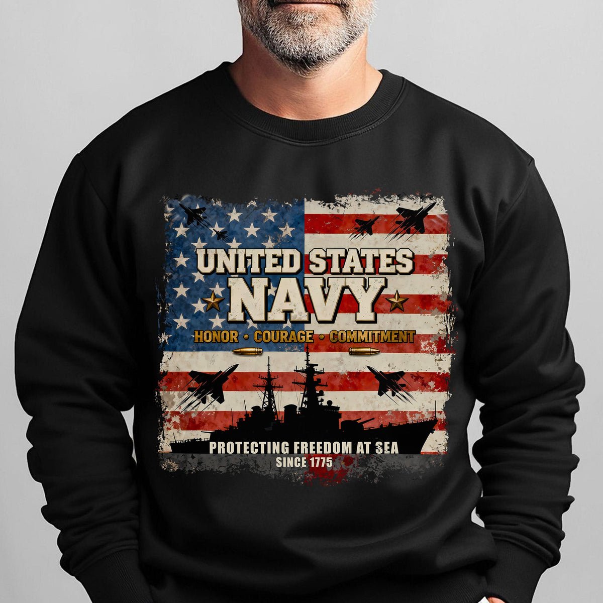 United States Navy Honor Courage Sweatshirt product image 6