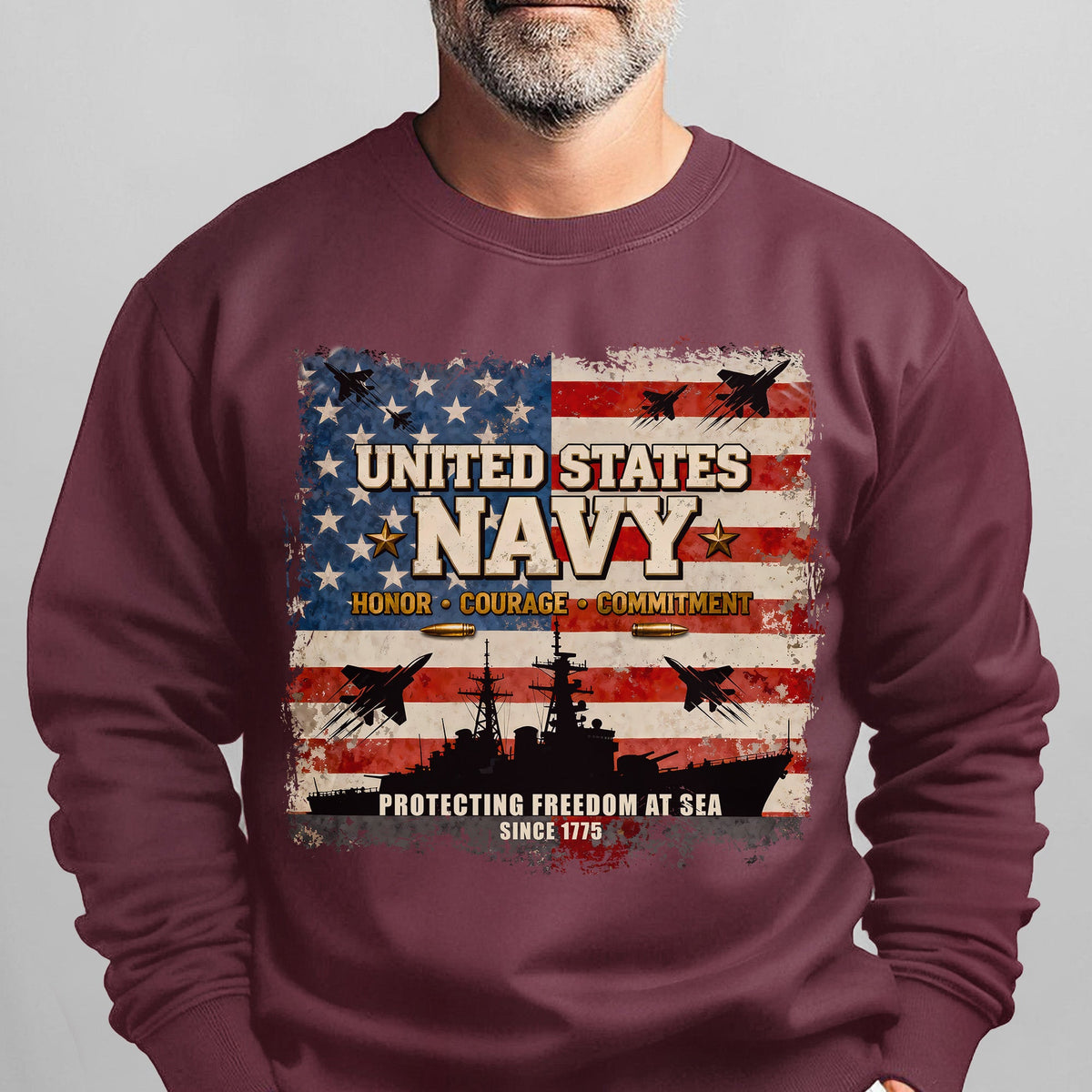 United States Navy Honor Courage Sweatshirt product image 14