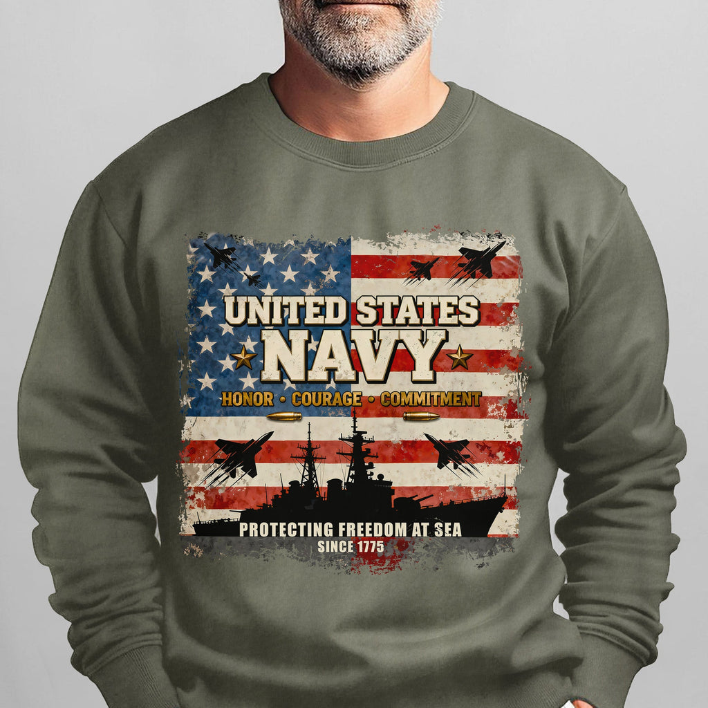 United States Navy Honor Courage Sweatshirt product image 10