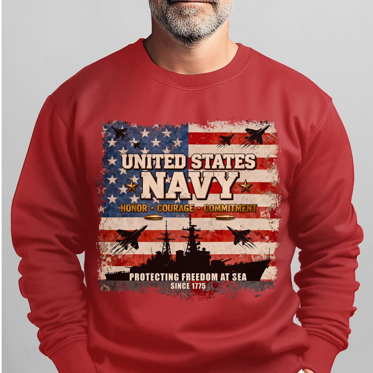 United States Navy Honor Courage Sweatshirt product image 12