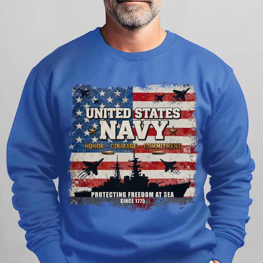 United States Navy Honor Courage Sweatshirt product image 13