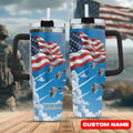 US Air Force All-over Print Personalized Tumbler 40oz