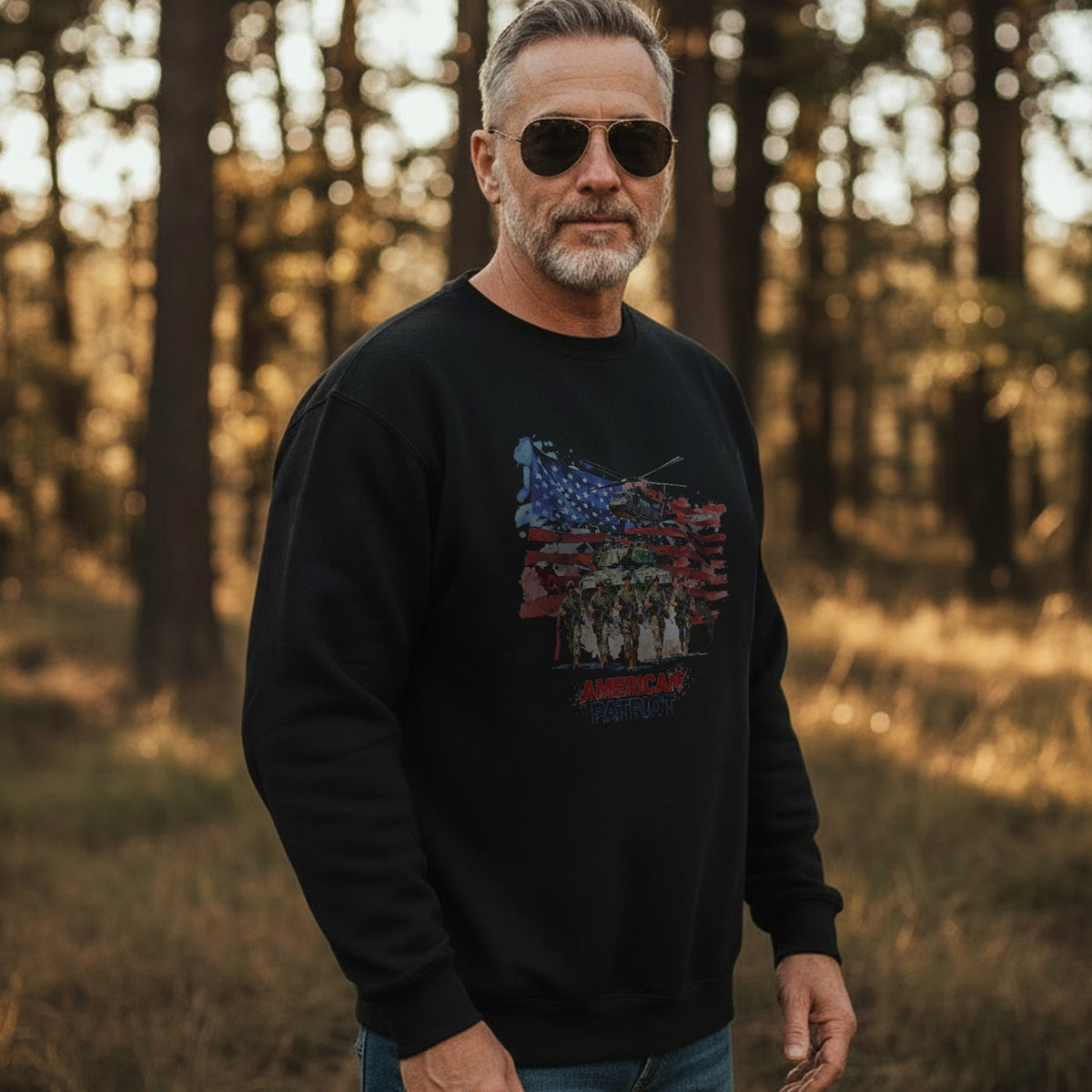American Patriot Military Veteran Honor Sweatshirt product image 3
