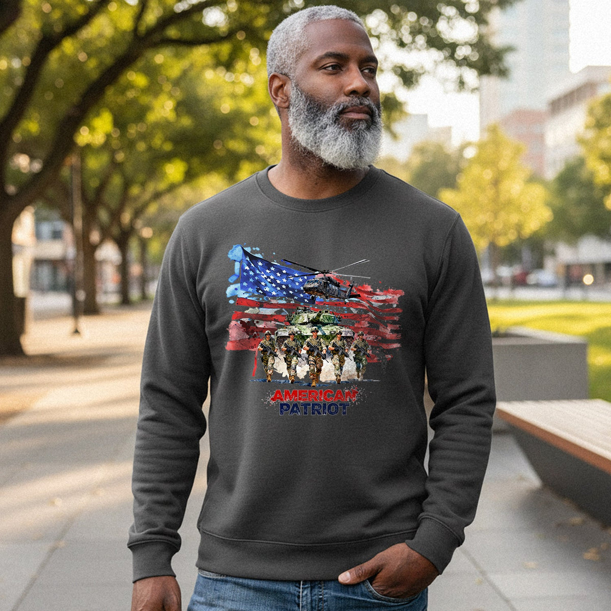 American Patriot Military Veteran Honor Sweatshirt product image 4