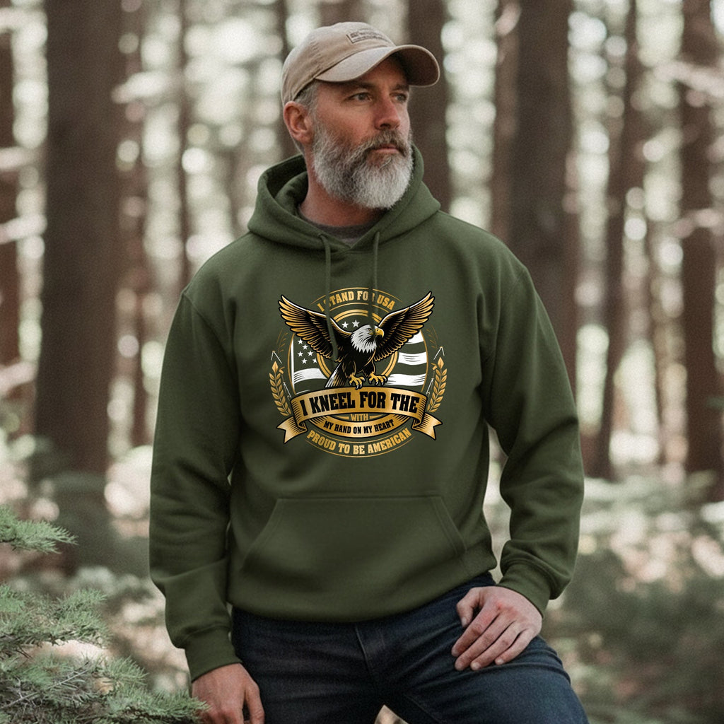 Proud to Stand for the USA and Our Flag Hoodie product image 4