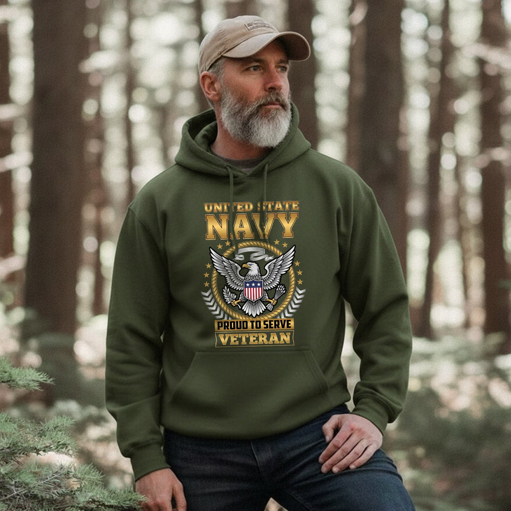 Proud to Serve U.S. Navy Veteran Honor Hoodie product image 4