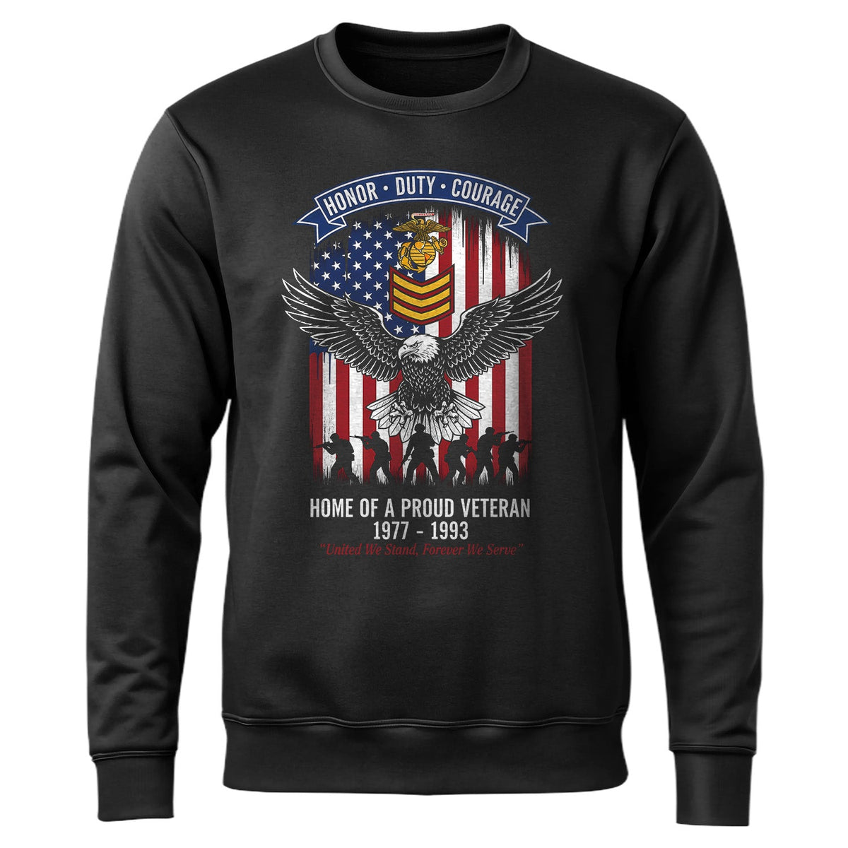Navy Veteran Earned It Blood Sweat and Tears Sweatshirt product image 1