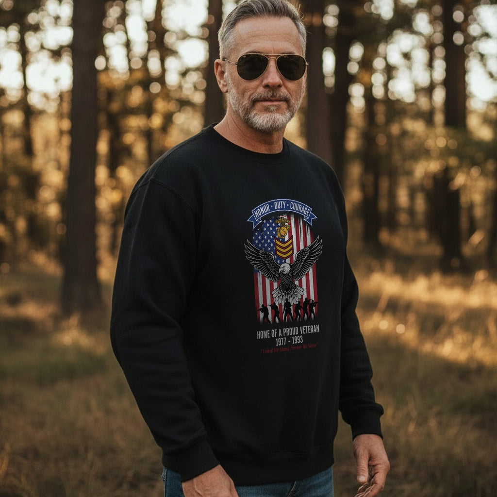 Navy Veteran Earned It Blood Sweat and Tears Sweatshirt product image 3