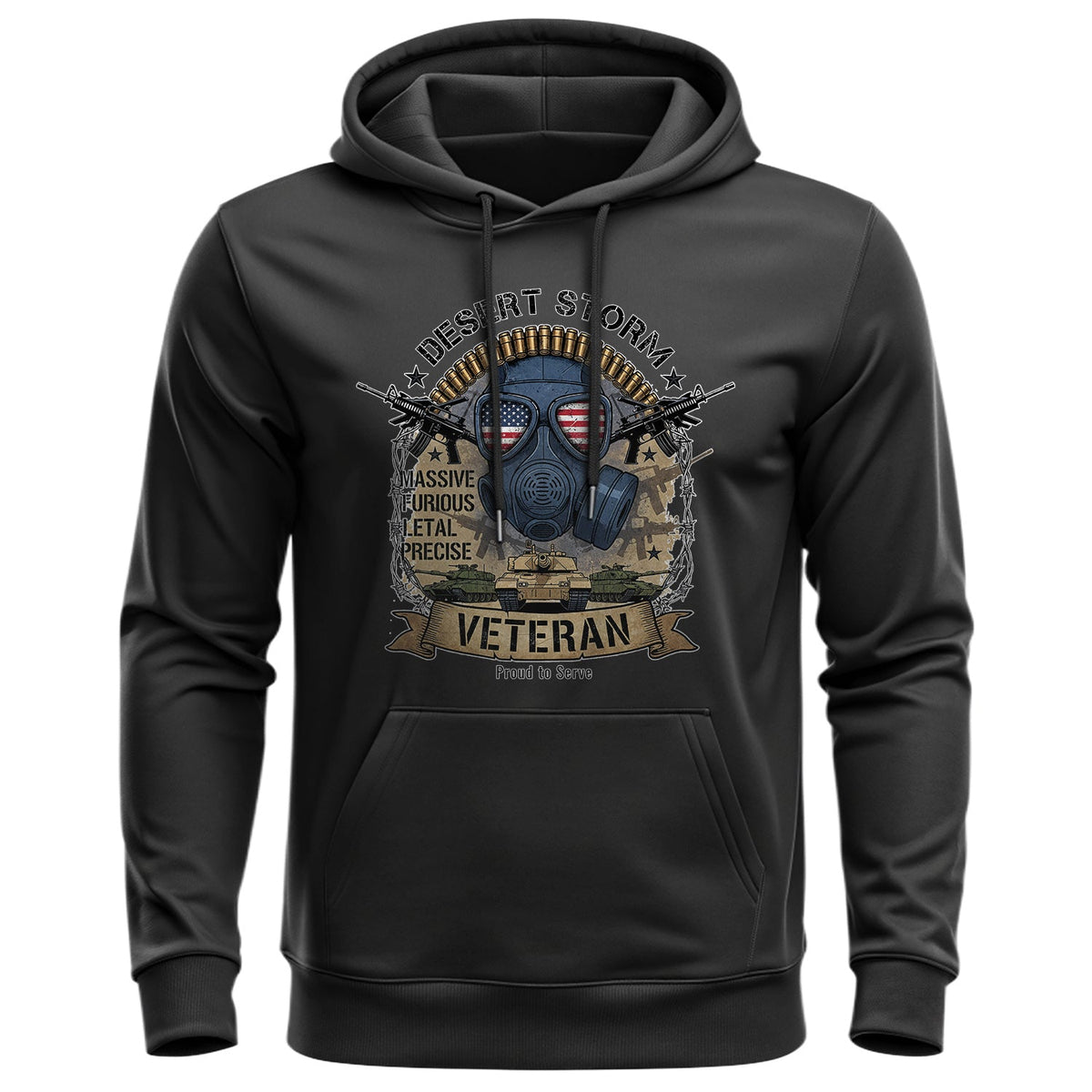 Desert Storm Massive Furious Lethal Precise Hoodie product image 1