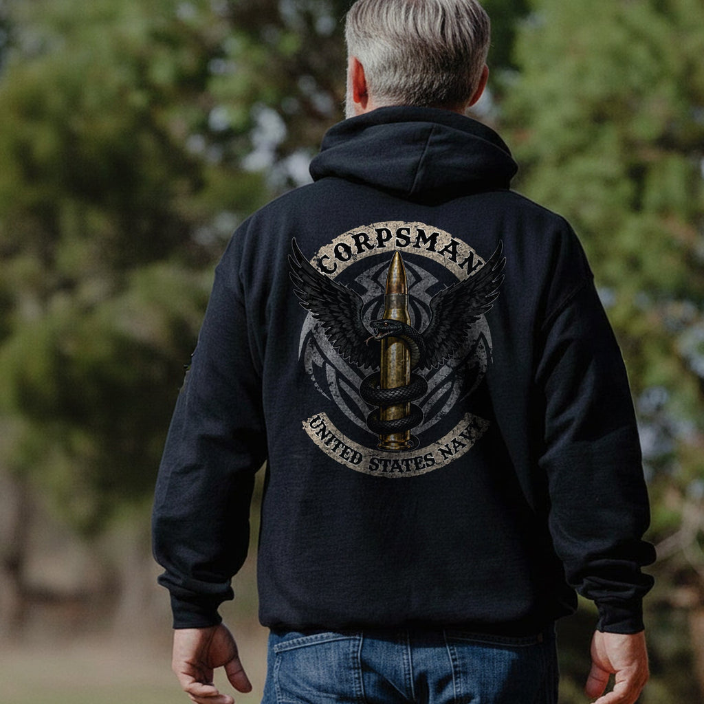Corpsman United States Navy Military Hoodie product image 5