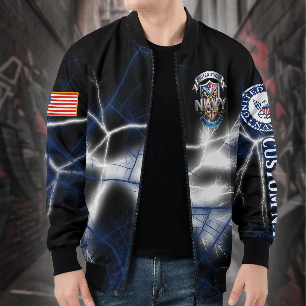 U.S. Navy Personalized All-over Print Bomber Jacket product image 5