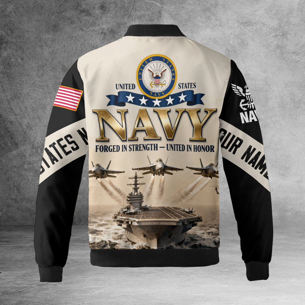 United in Honor Personalized All-over Print Bomber Jacket product image 7