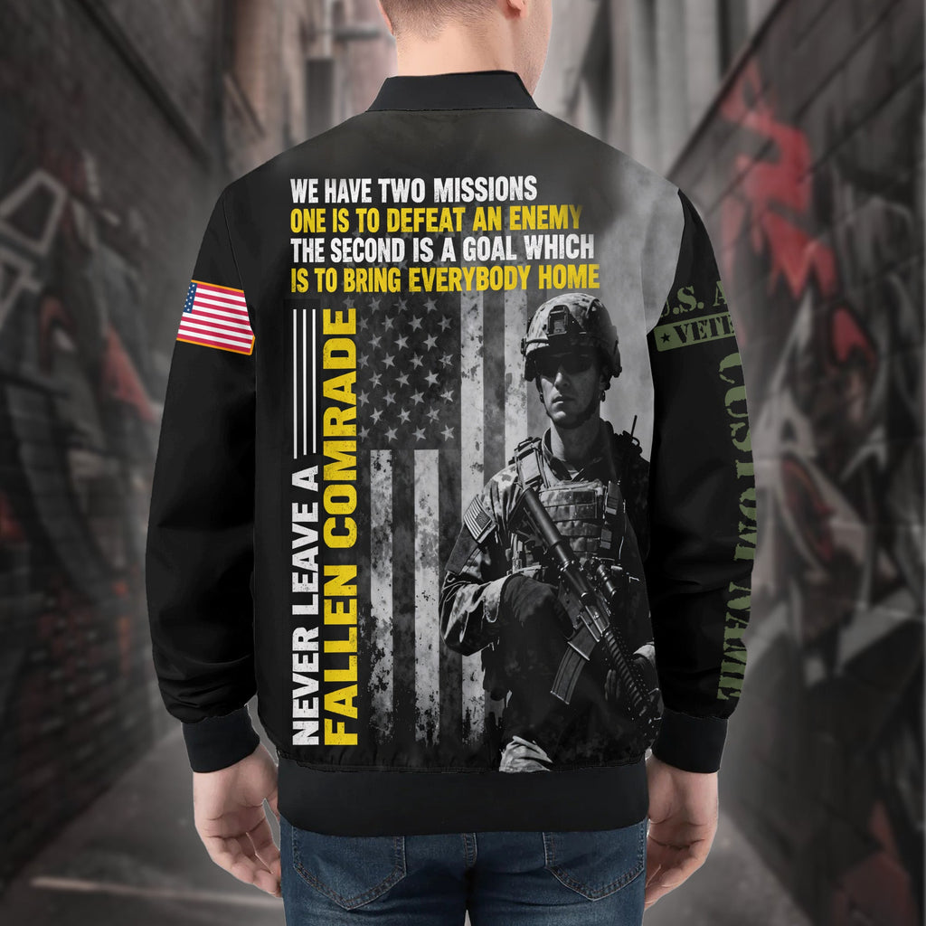 U.S Army Personalized All-over Print Bomber Jacket product image 2