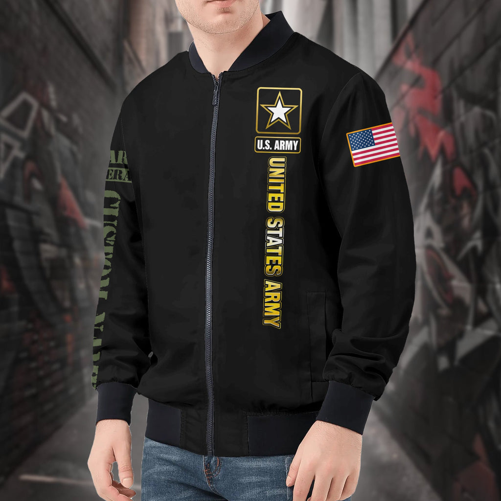 U.S Army Personalized All-over Print Bomber Jacket product image 4