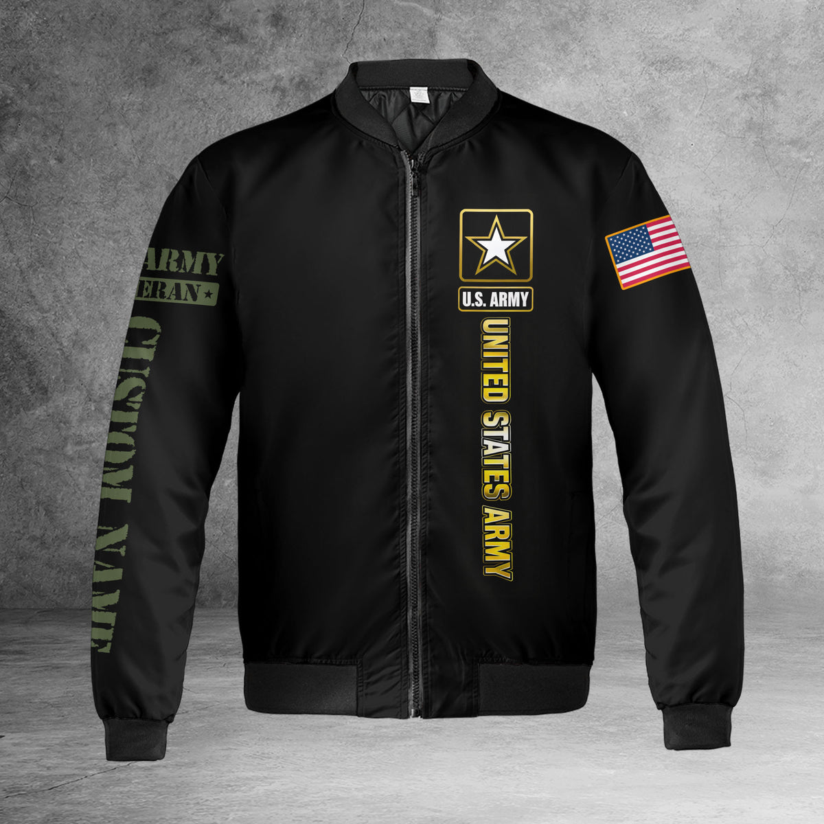 U.S Army Personalized All-over Print Bomber Jacket product image 6