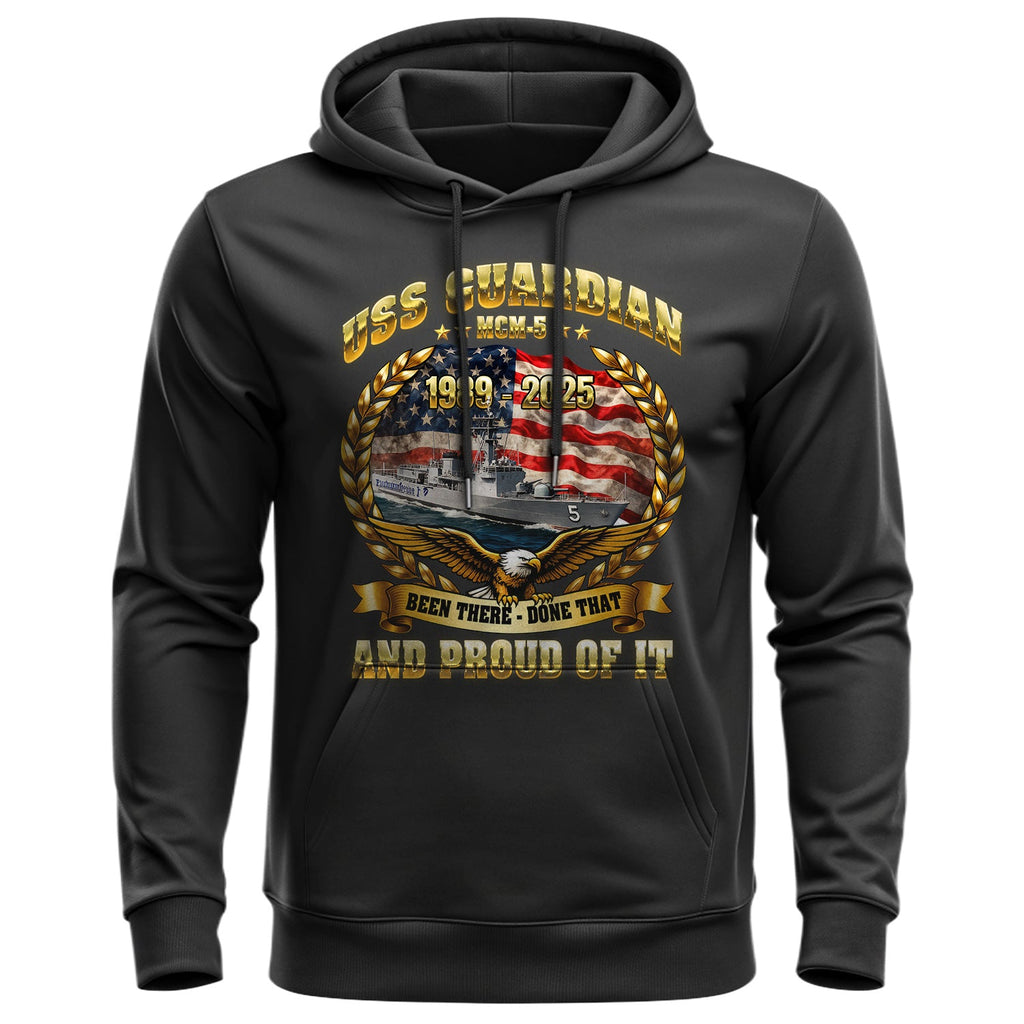 USS Guardian MCM5 1989 to 2025 Been There Hoodie product image 1
