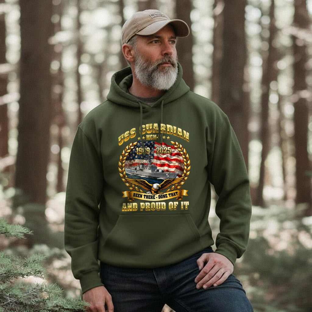 USS Guardian MCM5 1989 to 2025 Been There Hoodie product image 4