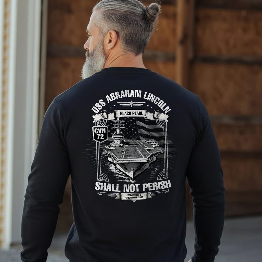 USS Abraham Lincoln CVN 72 Black Pearl Sweatshirt product image 2