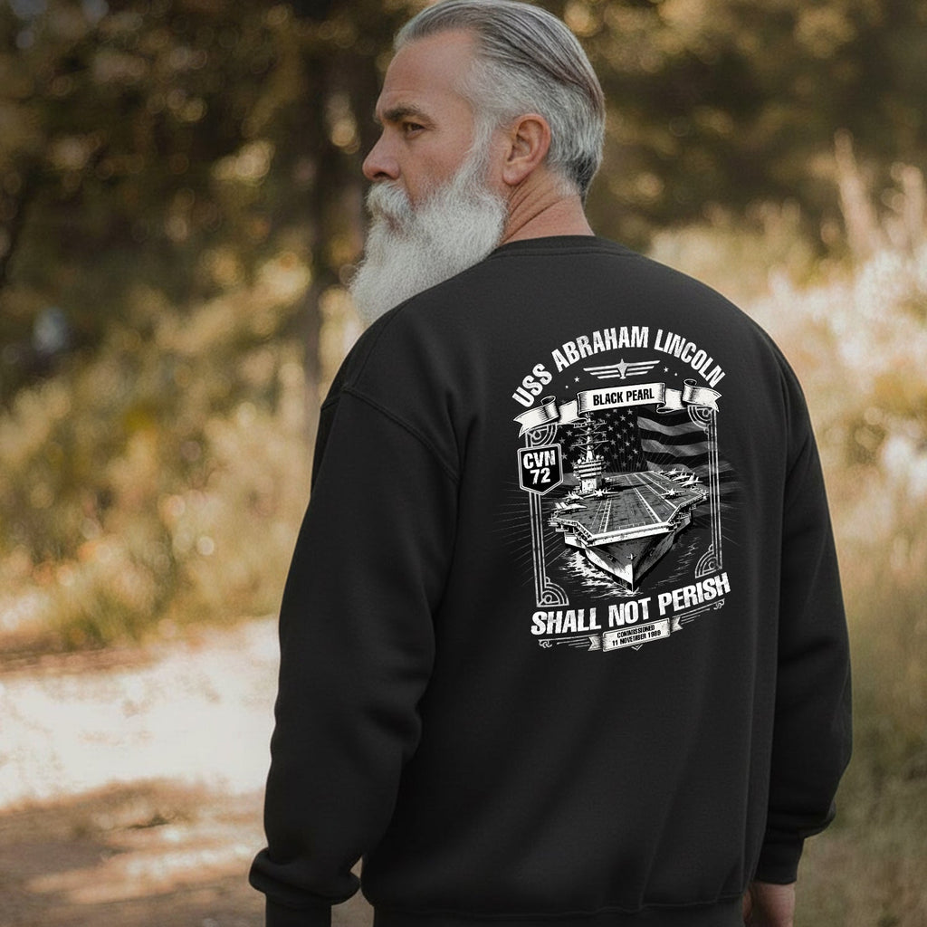 USS Abraham Lincoln CVN 72 Black Pearl Sweatshirt product image 5