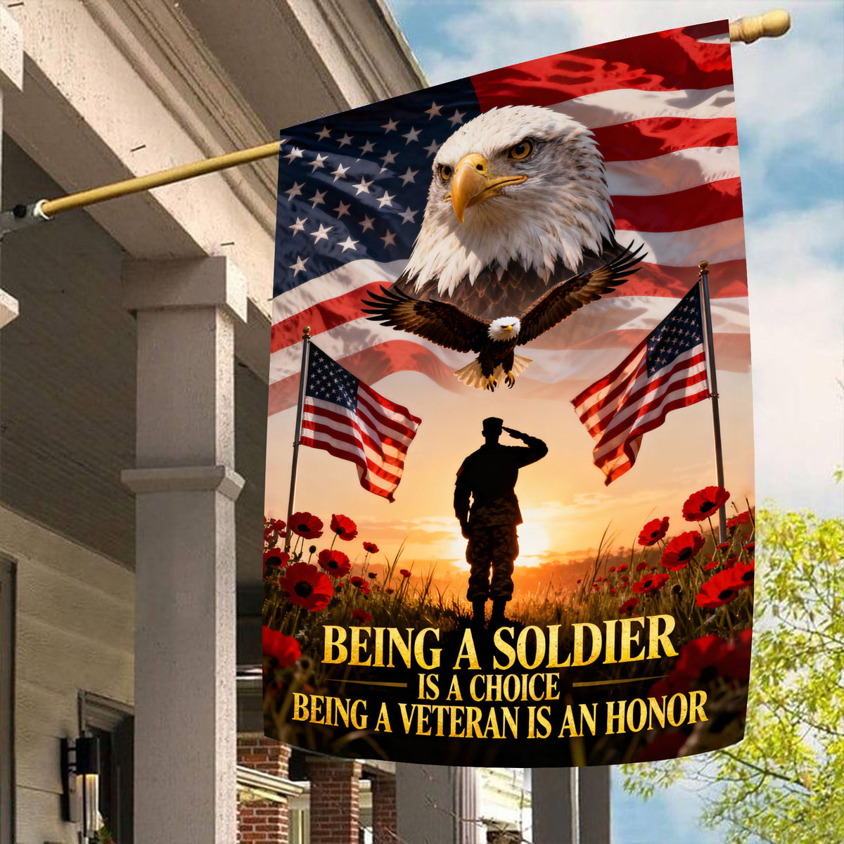 Veteran Pride Military Service Flag