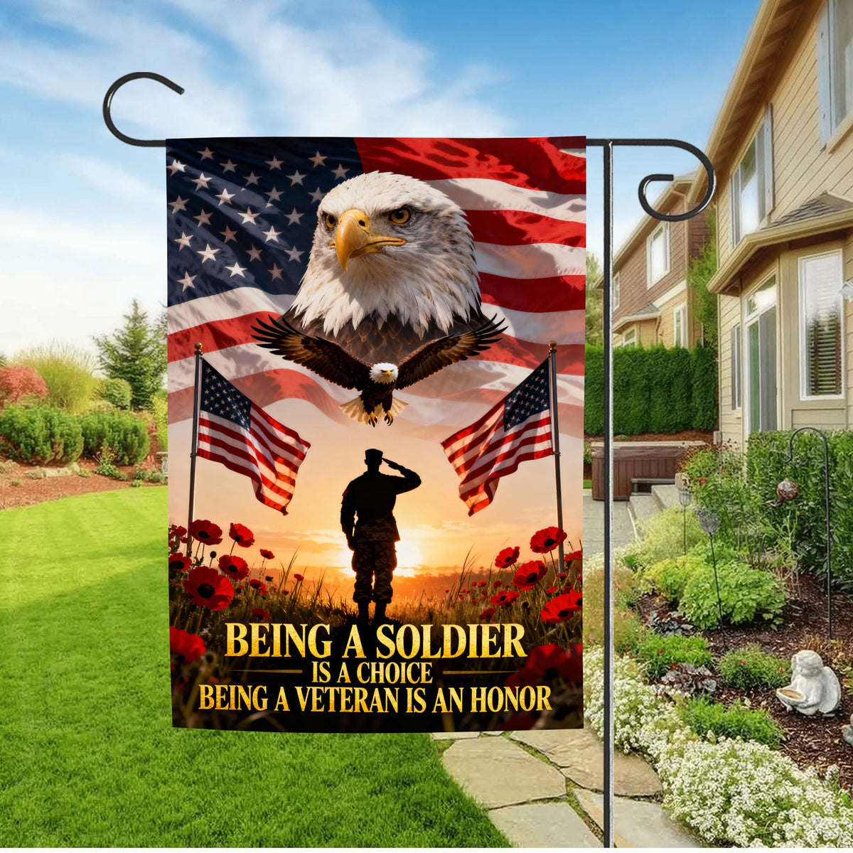 Veteran Pride Military Service Flag