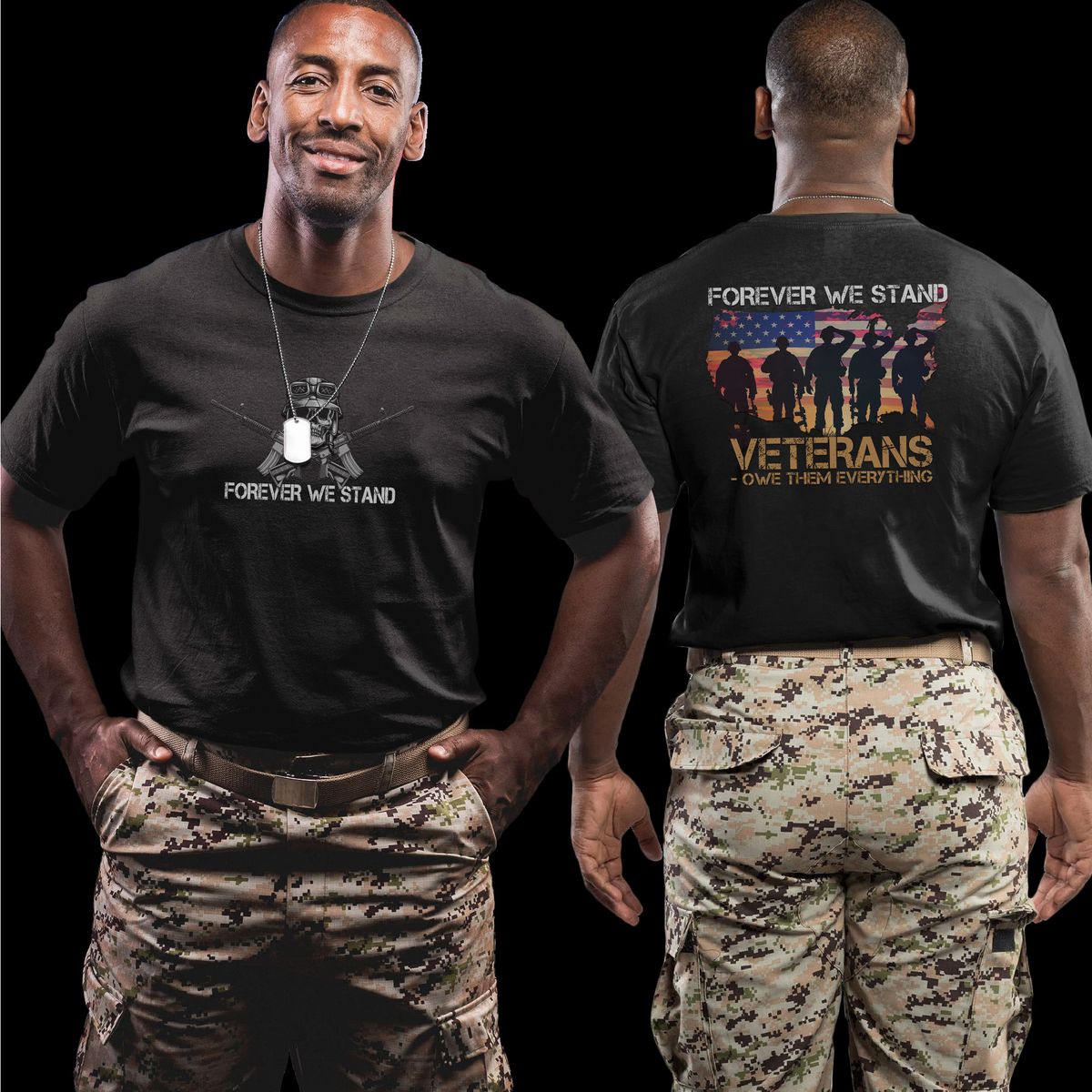 Veterans Owe Them Everything US Military T-Shirt product image 16