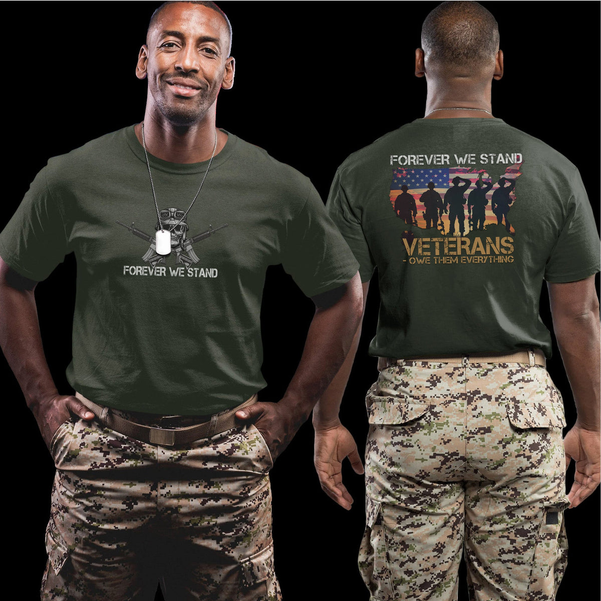 Veterans Owe Them Everything US Military T-Shirt product image 7