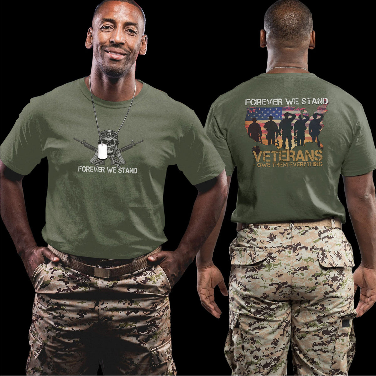 Veterans Owe Them Everything US Military T-Shirt product image 6