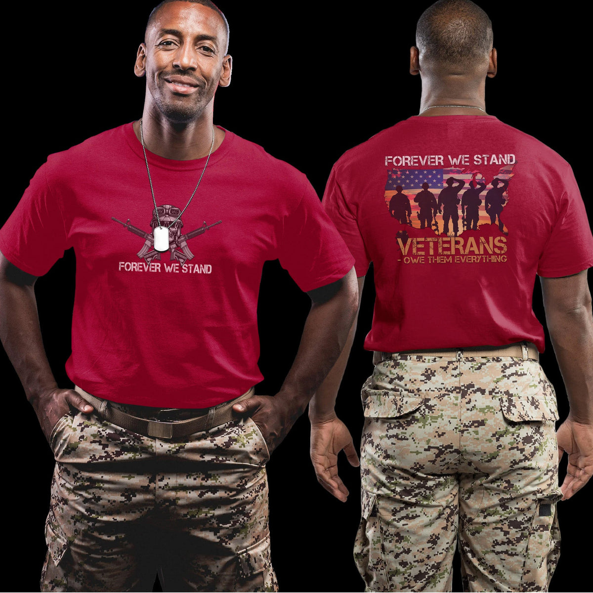Veterans Owe Them Everything US Military T-Shirt product image 9