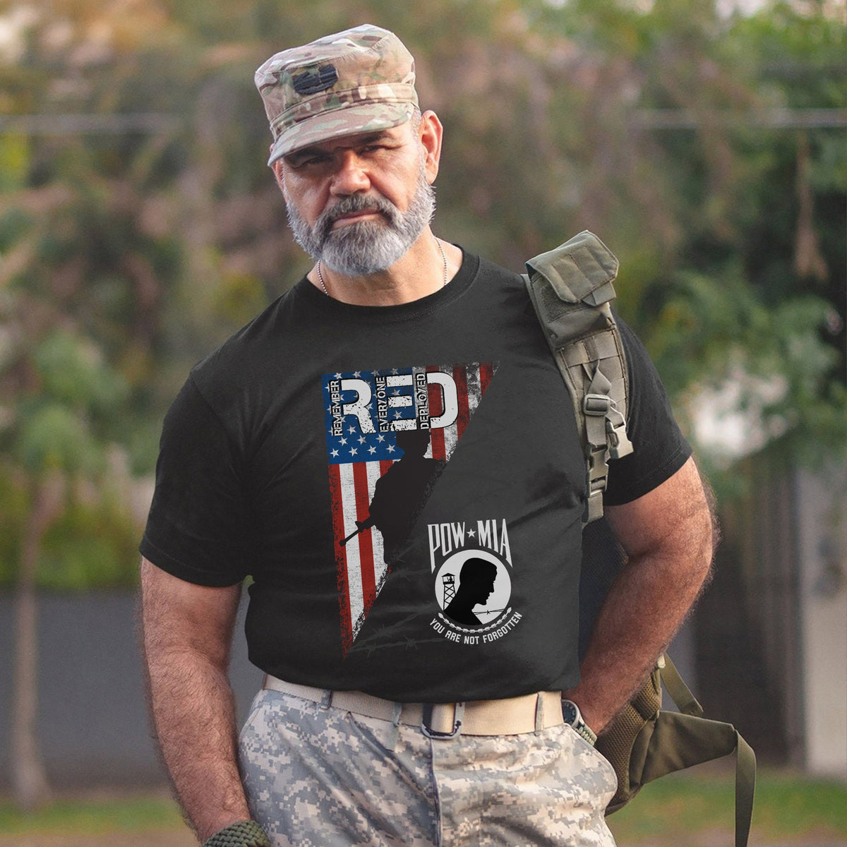 POW MIA Veteran Military Remembrance T-Shirt product image 12
