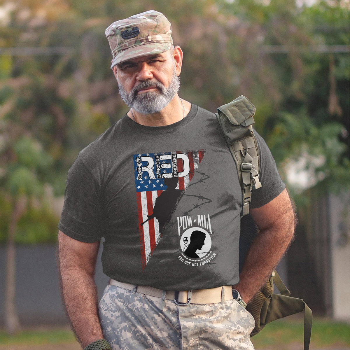 POW MIA Veteran Military Remembrance T-Shirt product image 15