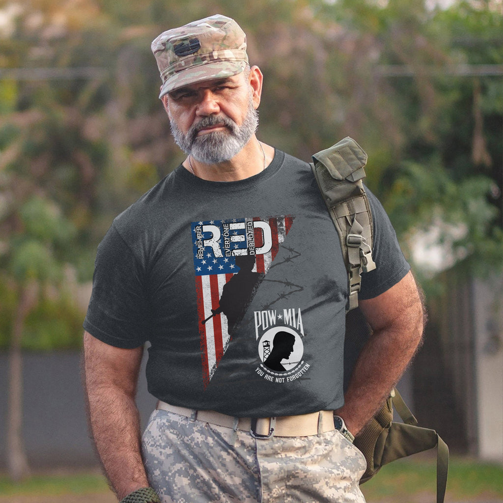POW MIA Veteran Military Remembrance T-Shirt product image 13