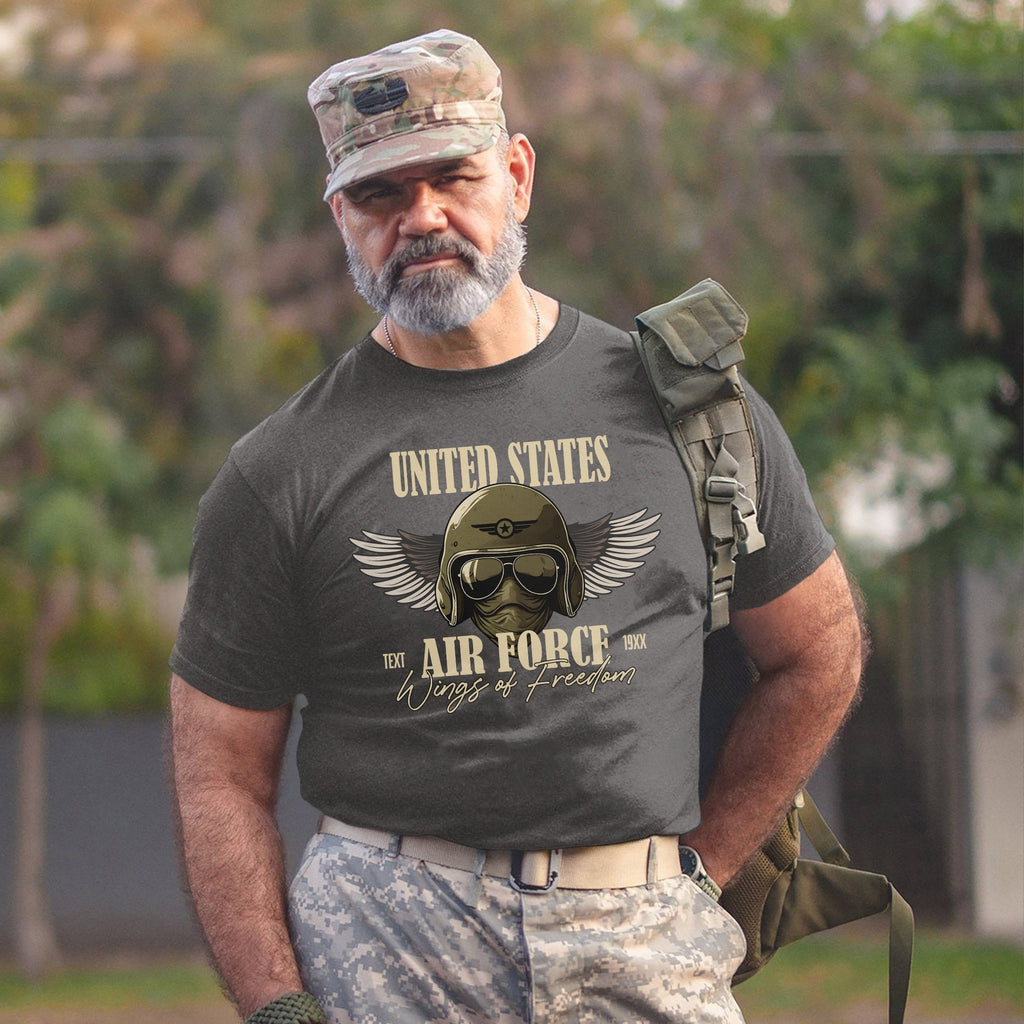 Wings of Freedom Air Force Personalized T-Shirt product image 15