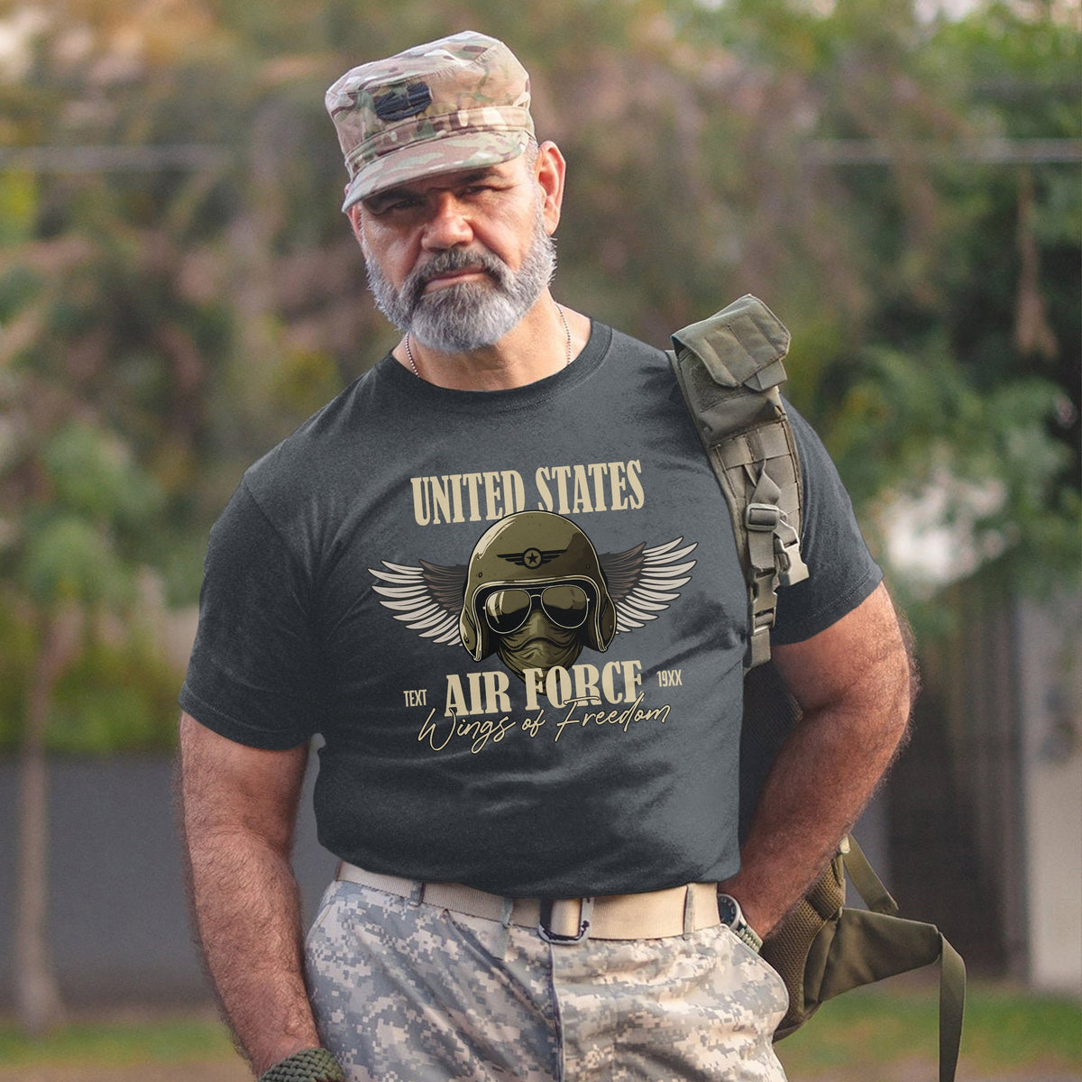 Wings of Freedom Air Force Personalized T-Shirt product image 13